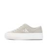 Baskets Beiges /Blanches Femme Calvin Klein Jeans Classic Cupsole Mg