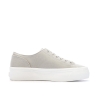 Baskets Beiges /Blanches Femme Calvin Klein Jeans Classic Cupsole Mg