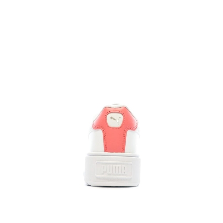 Baskets Blanches/Rose Femme Puma Karmen