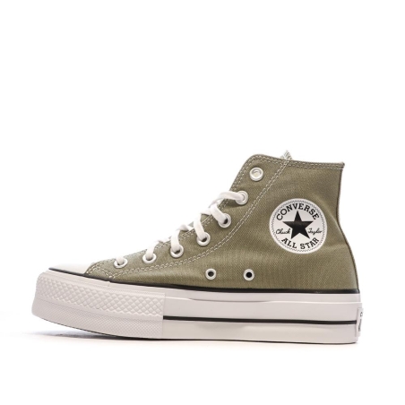 Baskets Kaki Femme Converse Chuck Taylor All Star Lift A07571C