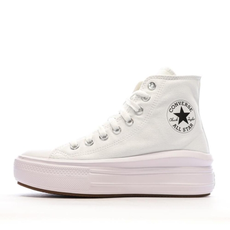 Baskets Blanches Femme Converse Chuck Taylor All Star Move 568498C