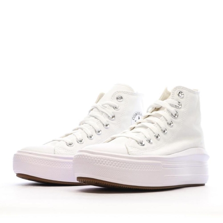 Baskets Blanches Femme Converse Chuck Taylor All Star Move 568498C