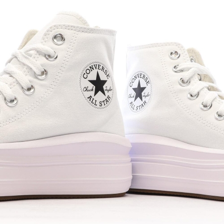 Baskets Blanches Femme Converse Chuck Taylor All Star Move 568498C