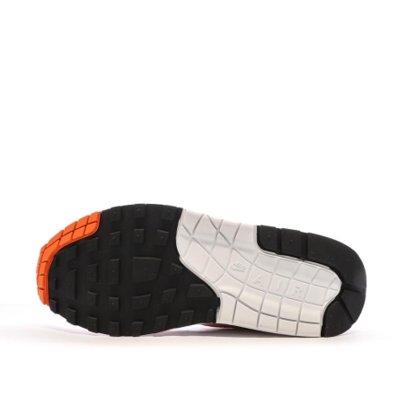 Baskets Blanches/Orange Femme Nike Air Max 1