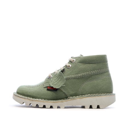 Baskets Vertes Femme Kickers Kick