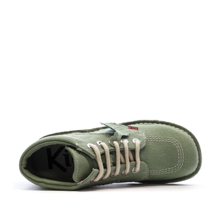 Baskets Vertes Femme Kickers Kick