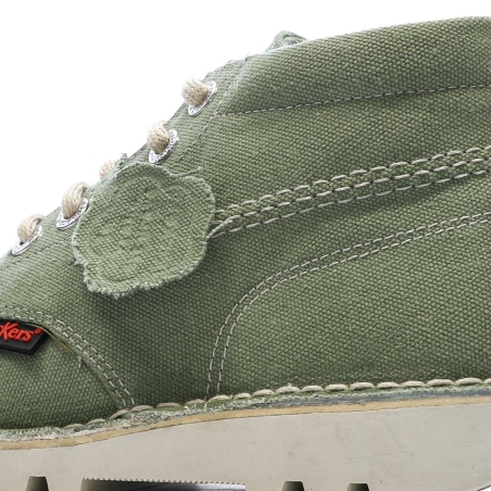 Baskets Vertes Femme Kickers Kick