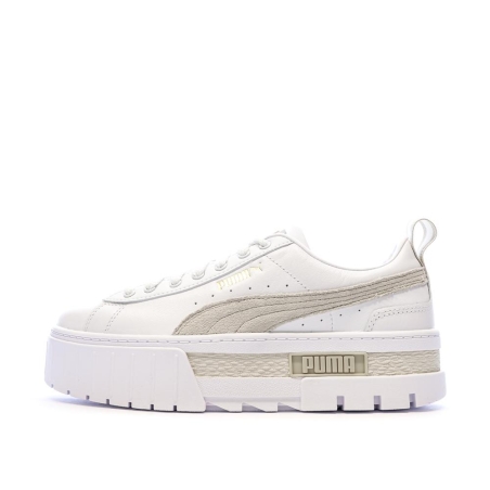 Baskets Blanc/Beige Femme Puma Mayze 381983