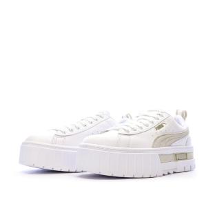 Baskets Blanc/Beige Femme Puma Mayze 381983