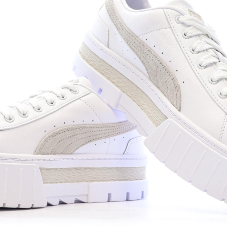 Baskets Blanc/Beige Femme Puma Mayze 381983