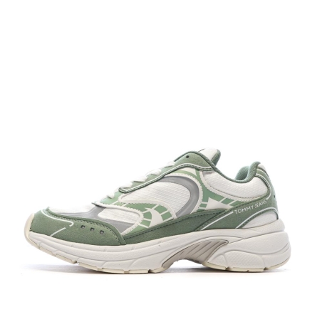 Baskets Blanc/Vert Femme Tommy Hilfiger Archive 25