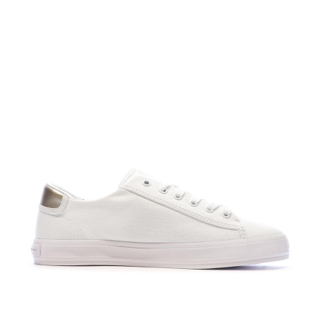 Baskets Blanches Femme Tommy Hilfiger Vulc Canvas Lace Up
