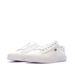 Baskets Blanches Femme Tommy Hilfiger Vulc Canvas Lace Up