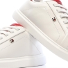 Baskets Blanches/Rouges Femme Tommy Hilfiger Icon