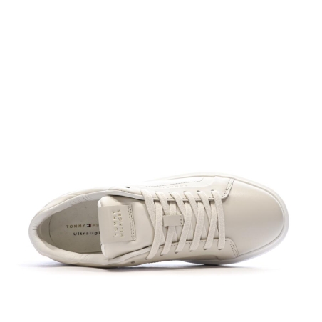Baskets Beige Femme Tommy Hilfiger Icon Court Light