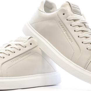 Baskets Beige Femme Tommy Hilfiger Icon Court Light