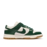 Baskets Blanches/Vertes Femme Nike Dunk Low