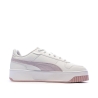 Baskets Blanc/Rose Femme Puma Carina