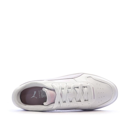 Baskets Blanc/Rose Femme Puma Carina