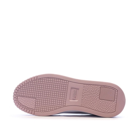 Baskets Blanc/Rose Femme Puma Carina