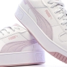 Baskets Blanc/Rose Femme Puma Carina