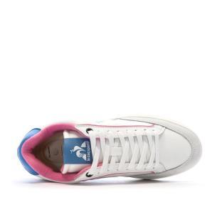 Baskets Blanches/Roses/Bleu Femme Le Coq Sportif Noah