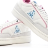 Baskets Blanches/Roses/Bleu Femme Le Coq Sportif Noah