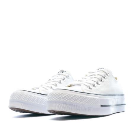 Baskets compensées Blanches femme Converse All Star