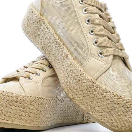 Baskets Beige Femme Chattawak Paco