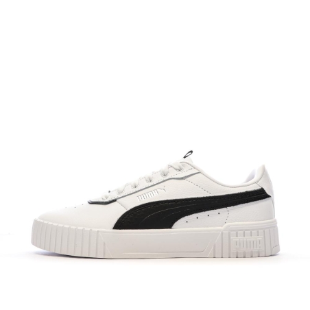 Baskets Blanches/Noires Femme Puma Carina 2.0