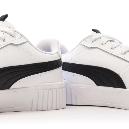 Baskets Blanches/Noires Femme Puma Carina 2.0