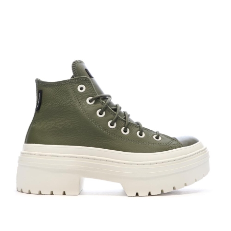 Baskets Kaki Femme Converse Chuck Taylor All Star Lugged Heel
