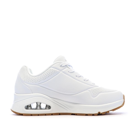 Baskets Blanches Femme Skechers Uno Stand On Air