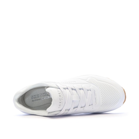 Baskets Blanches Femme Skechers Uno Stand On Air