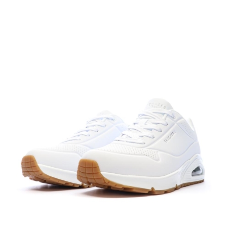 Baskets Blanches Femme Skechers Uno Stand On Air