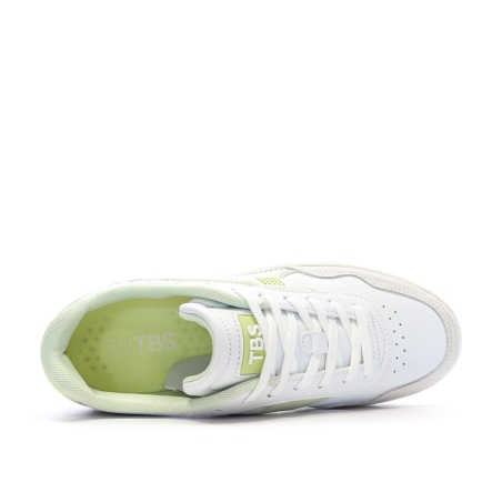 Baskets Blanc/Jaune Femme TBS ALMERIA