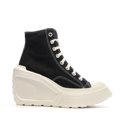 Baskets Noires Femme Converse Chuck 70 De Luxe Wedge A06478C