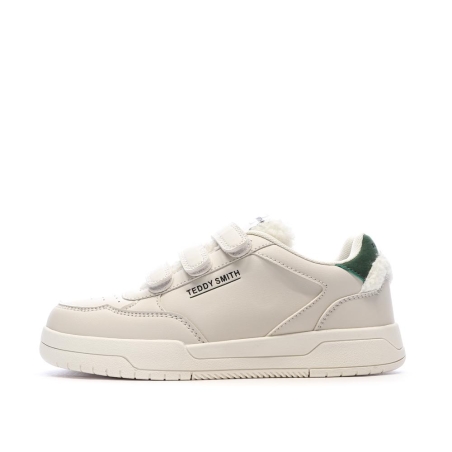 Baskets Ecru/Verte Femme Teddy Smith Sra C