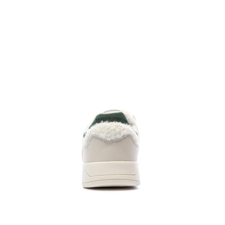 Baskets Ecru/Verte Femme Teddy Smith Sra C