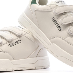 Baskets Ecru/Verte Femme Teddy Smith Sra C