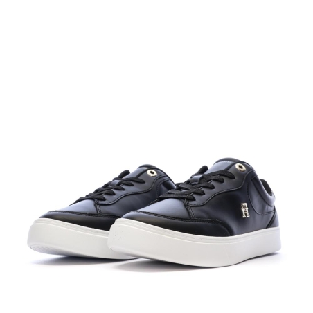 Baskets Noires Femme Tommy Hilfiger Essential Chic Court