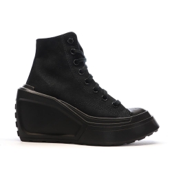 Baskets Noires Femme Converse Chuck 70 De Luxe Wedge