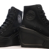 Baskets Noires Femme Converse Chuck 70 De Luxe Wedge