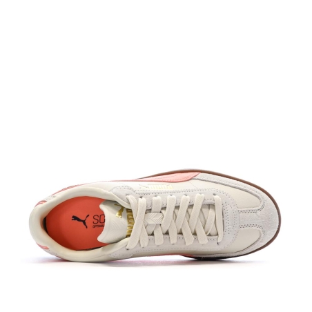 Baskets Beiges/Roses Femme Puma Club Ii Era