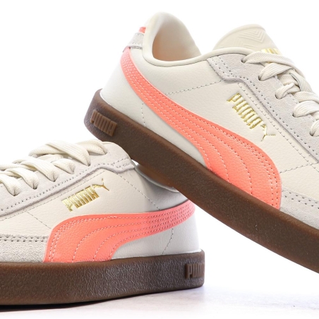 Baskets Beiges/Roses Femme Puma Club Ii Era