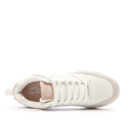 Baskets Blanches/Beiges/Roses Femme Kappa Manisw