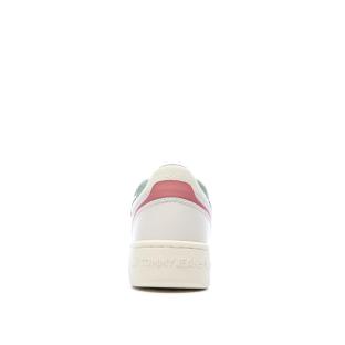 Baskets Blanches/Roses Femme Tommy Hilfiger Retro
