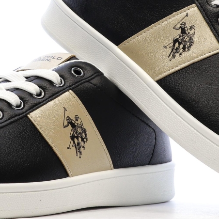 Baskets Noires/Dorés Femme US Polo ASSN For Everyday