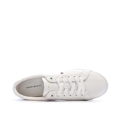 Baskets Blanches Femme Tommy Hilfiger Essential Stripes Sn