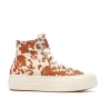 Baskets Oranges/Beige Femme Converse Chuck Taylor All Star Lift